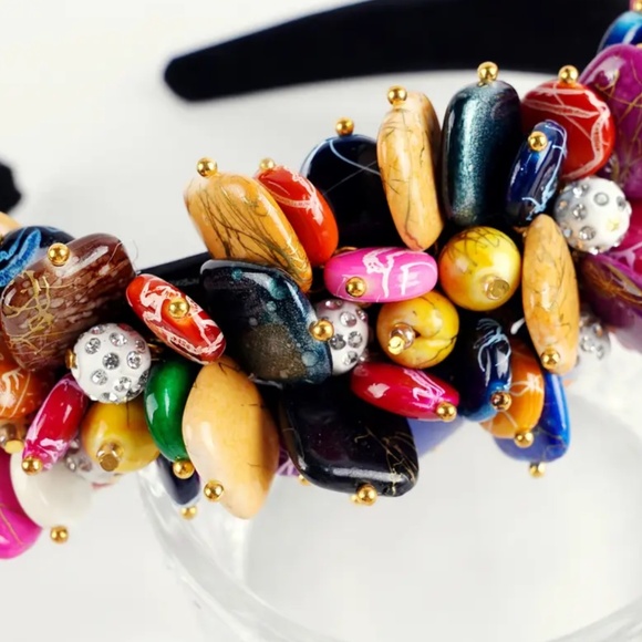 Colorful Beaded Headband - Picture 3 of 5